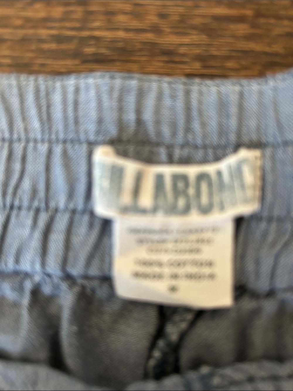 Billabong Grayish-Blue Low-Rise Women's Button-Detail Shorts-M - Picture 2 of 12